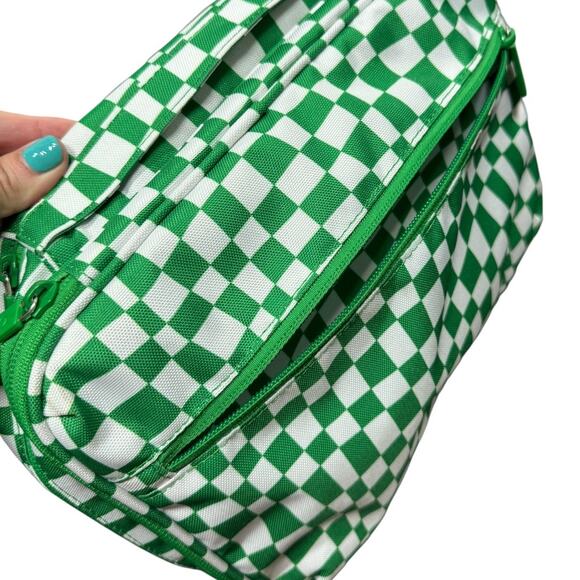 Calpak Travel Tech Organizer Green Checkerboard Print Checkered - Picture 8 of 9